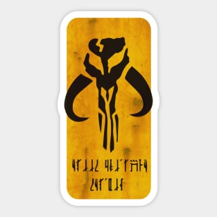 Family Is More Than Blood Mando'a Sticker